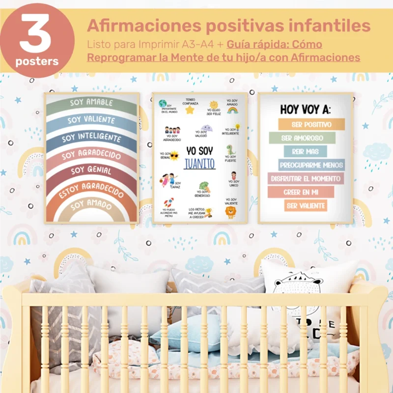 Afirmaciones positivas YO SOY para niños y niñas. Reprogramación mental