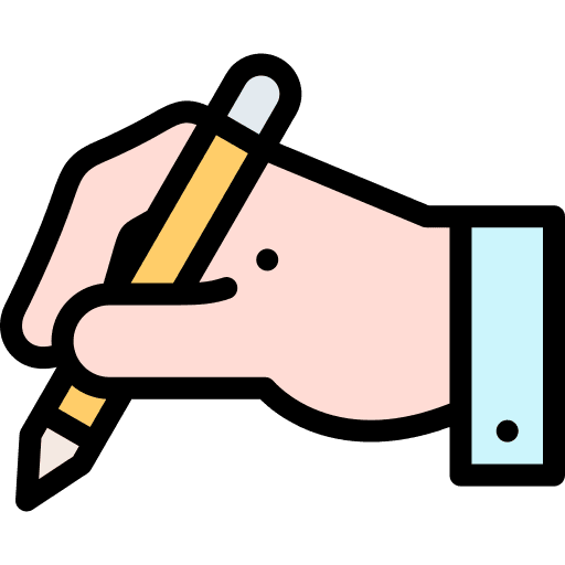 I cono motricidad fina, mano dibujando