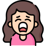 Icono niña llorando