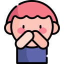 Icono de niño silencio